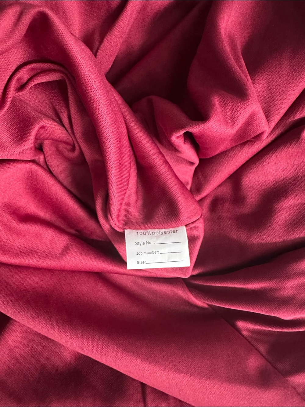 Inewer Stretch Velvet Draped Maxi Dress Red Size 12 NWT - Picture 7 of 9